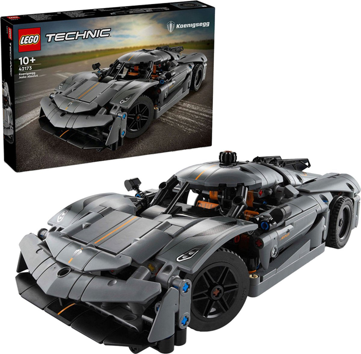 LEGO Technic Koenigsegg Jesko Hypercar Grijs - 42173