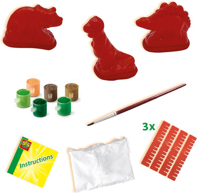 SES Dinosaurus Gieten en Schilderen Creatief Set