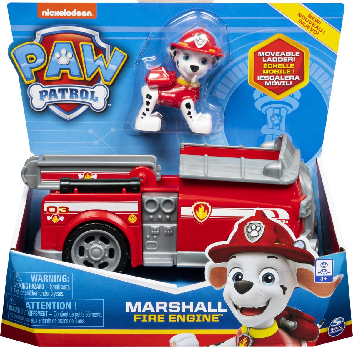 PAW Patrol Marcus' Brandweerwagen met Verzamelbare Figuur