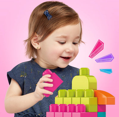 Mega Bloks Roze Bouwstenen Set - 60 Stuks