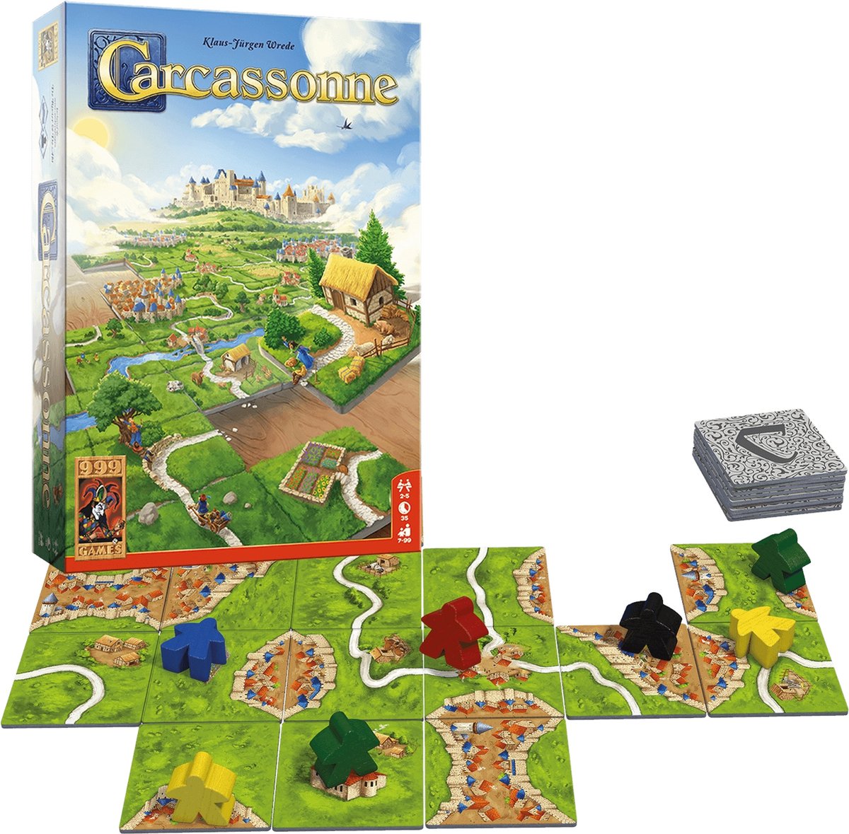 999 Games Carcassonne Basisspel - Strategisch Bordspel