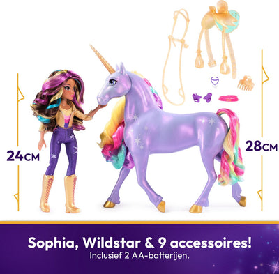 Unicorn Academy Sophia & Regenboog Wildstar Pop met Interactieve Eenhoorn