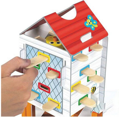 Goula Vrolijke Kip Houten Activiteitenspel