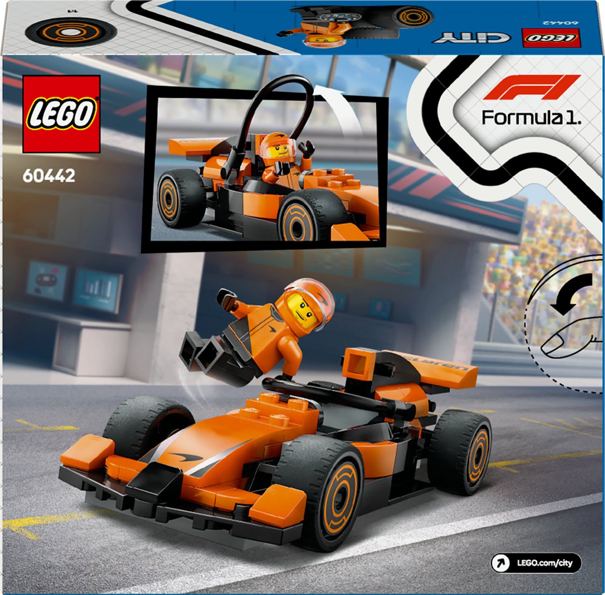 LEGO City McLaren F1 Racewagen met Piloot - 60442