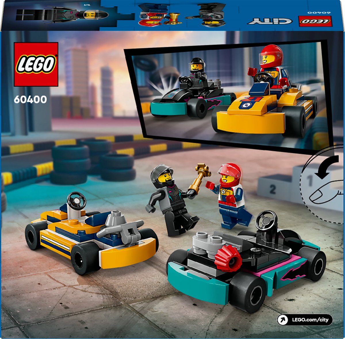 LEGO City Karts en Coureurs Speelset - 60400