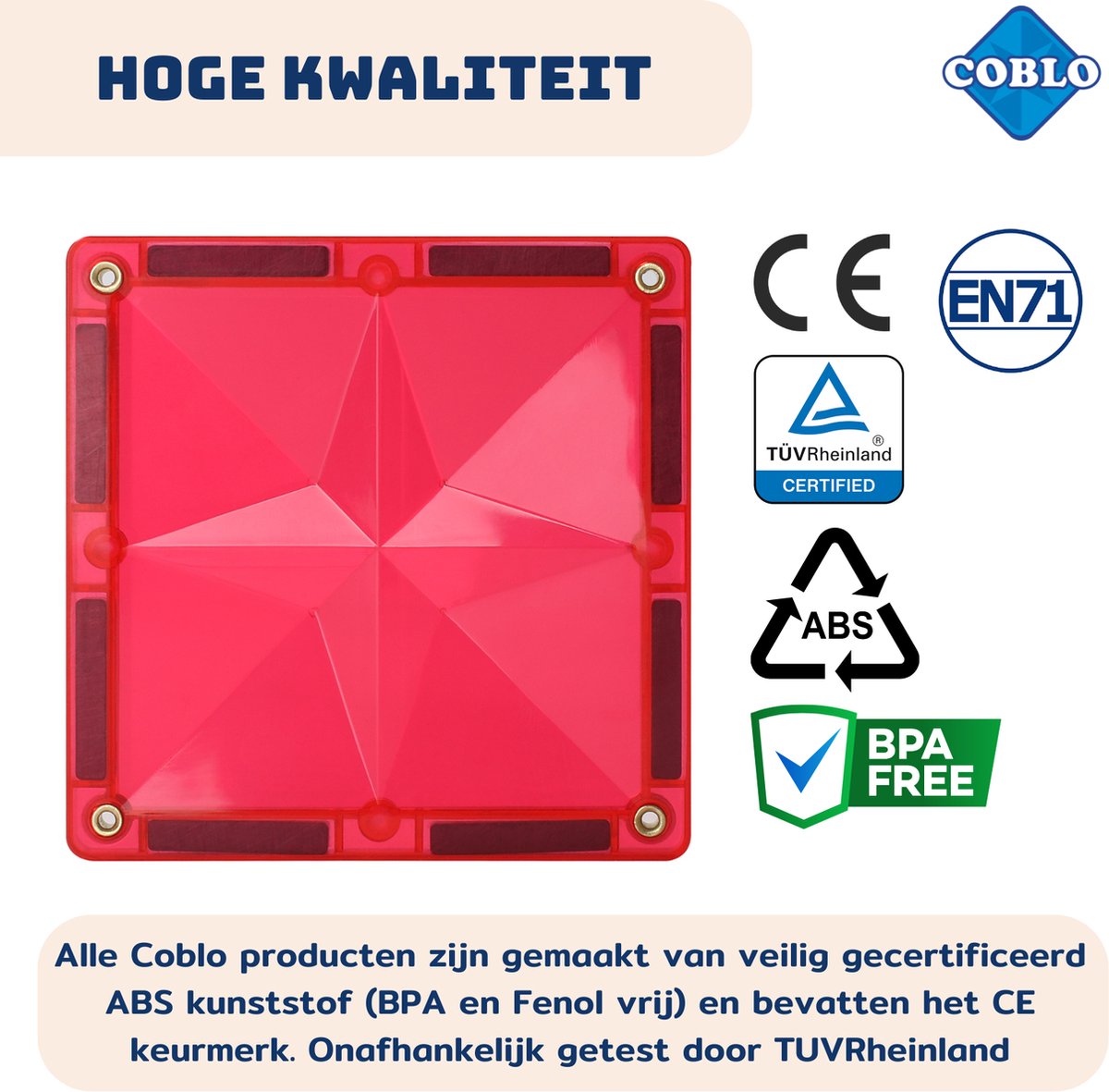 COBLO Classic Magnetisch Speelgoed 35-delig met Opbergzak