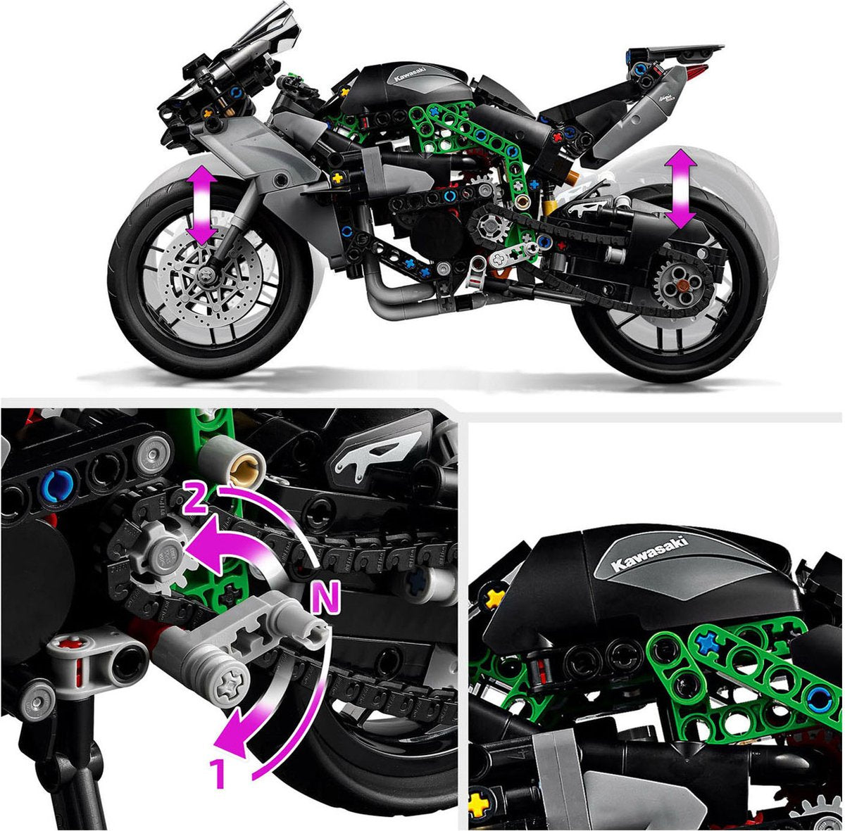 LEGO Technic Kawasaki Ninja H2R Bouwset - 42170