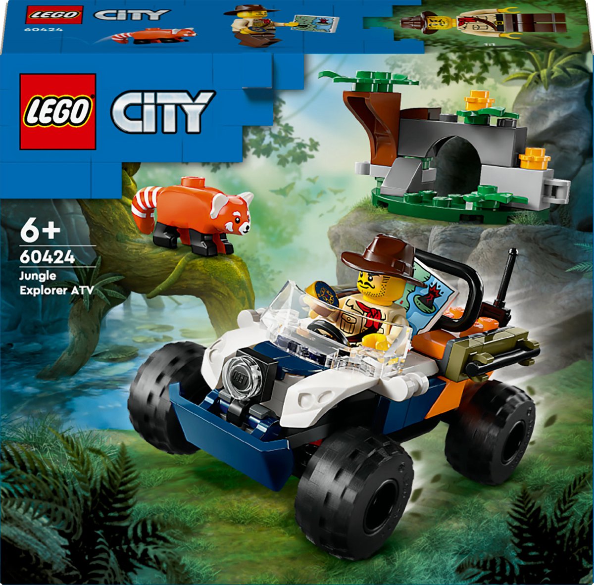 LEGO City Jungle Explorers: Panda Rouge Avontuur - 60424