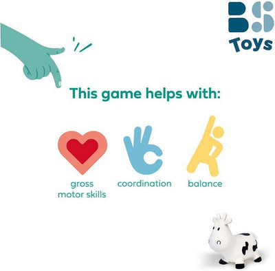 BS Toys Opblaasbare Springkoe voor Kinderen met Pomp