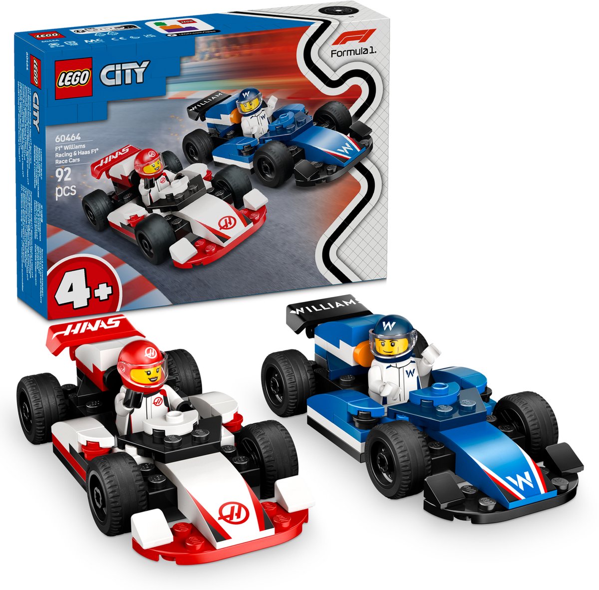 LEGO City F1 Williams & Haas Racewagens - 60464