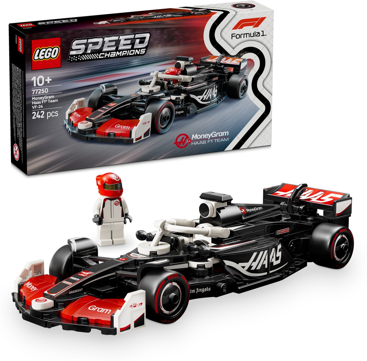 LEGO Speed Champions Haas F1 Team VF-24 Racewagen Set - 77250