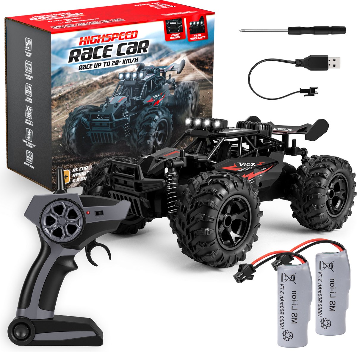 VERTREX Turbo V12 RC Auto voor Volwassenen & Kinderen