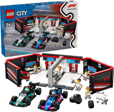 LEGO City F1 Garage met Mercedes-AMG & Alpine Auto's - 60444