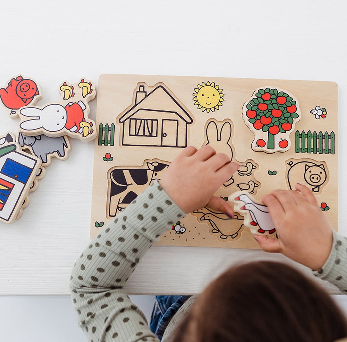 Bambolino Nijntje Houten Vormpuzzel - Educatief Speelgoed