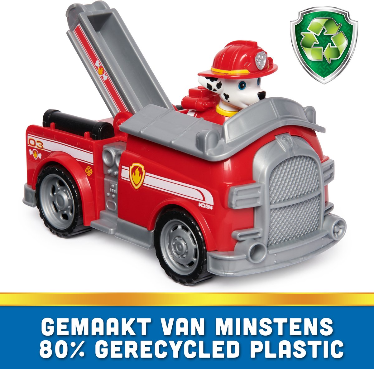 PAW Patrol Marcus' Brandweerwagen met Verzamelbare Figuur