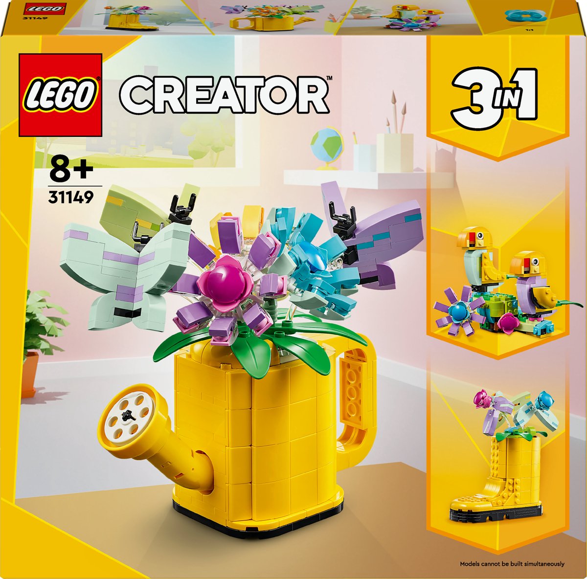 LEGO Creator 3in1 Bloemen in een Gieter - 31149