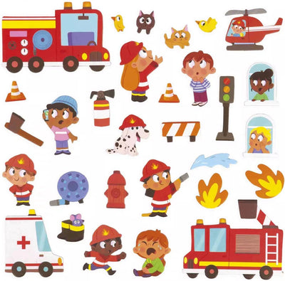 Janod Magneti'Stories Magnetenset Brandweermannen