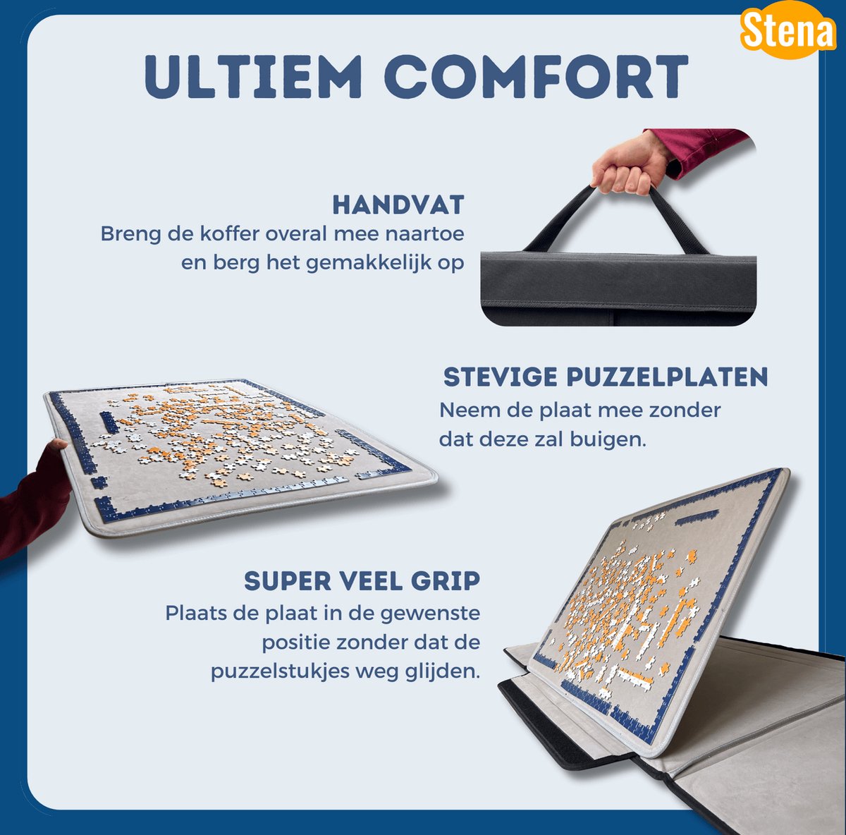 Stena Portapuzzle Deluxe 1000 Stukjes - 80x58cm