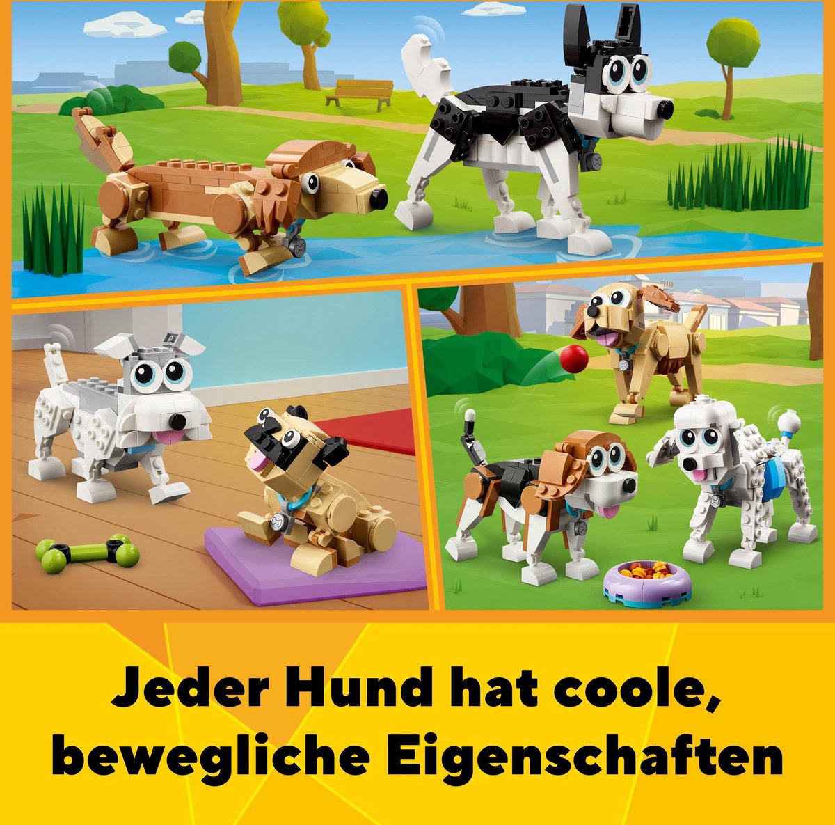 LEGO Creator 3-in-1 Schattige Hondenset - 31137