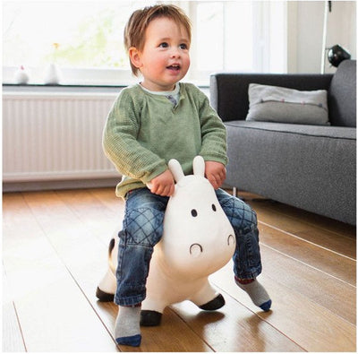 BS Toys Opblaasbare Springkoe voor Kinderen met Pomp