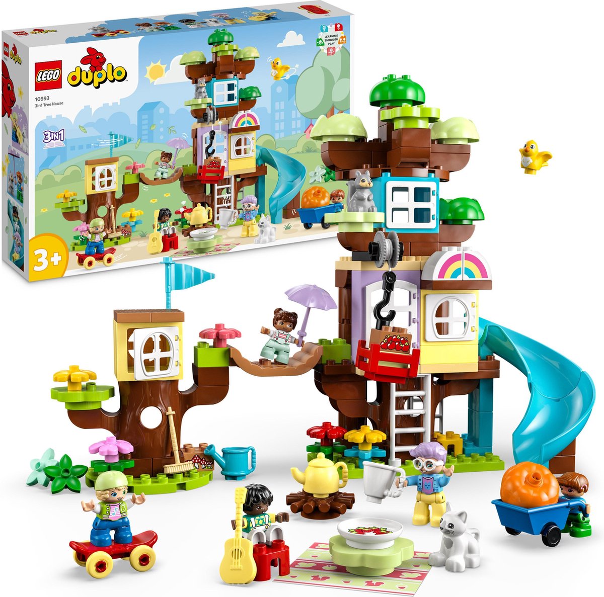 LEGO DUPLO 3in1 Boomhut Speelset voor Peuters - 10993
