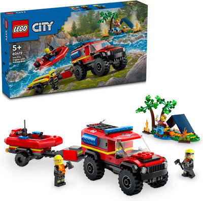 LEGO City 4x4 Brandweerwagen met Reddingsboot - 60412