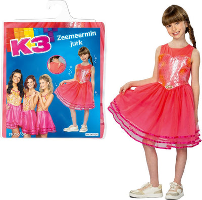 K3 Verkleedkleding Zeemeerminnenlied 6-8 Jaar