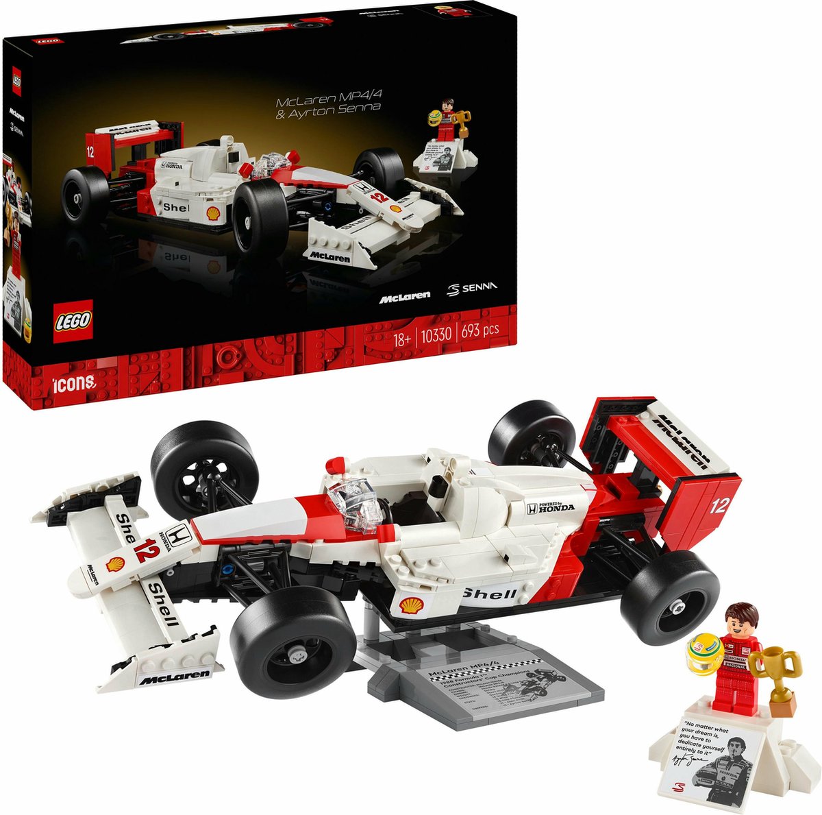 LEGO Icons McLaren MP4/4 en Ayrton Senna - 10330