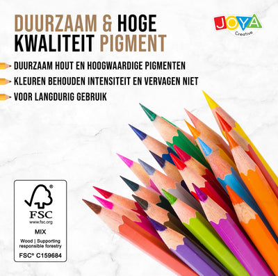 JOYA CREATIVE Luxe Kleurpotlodenset - 72 Stuks