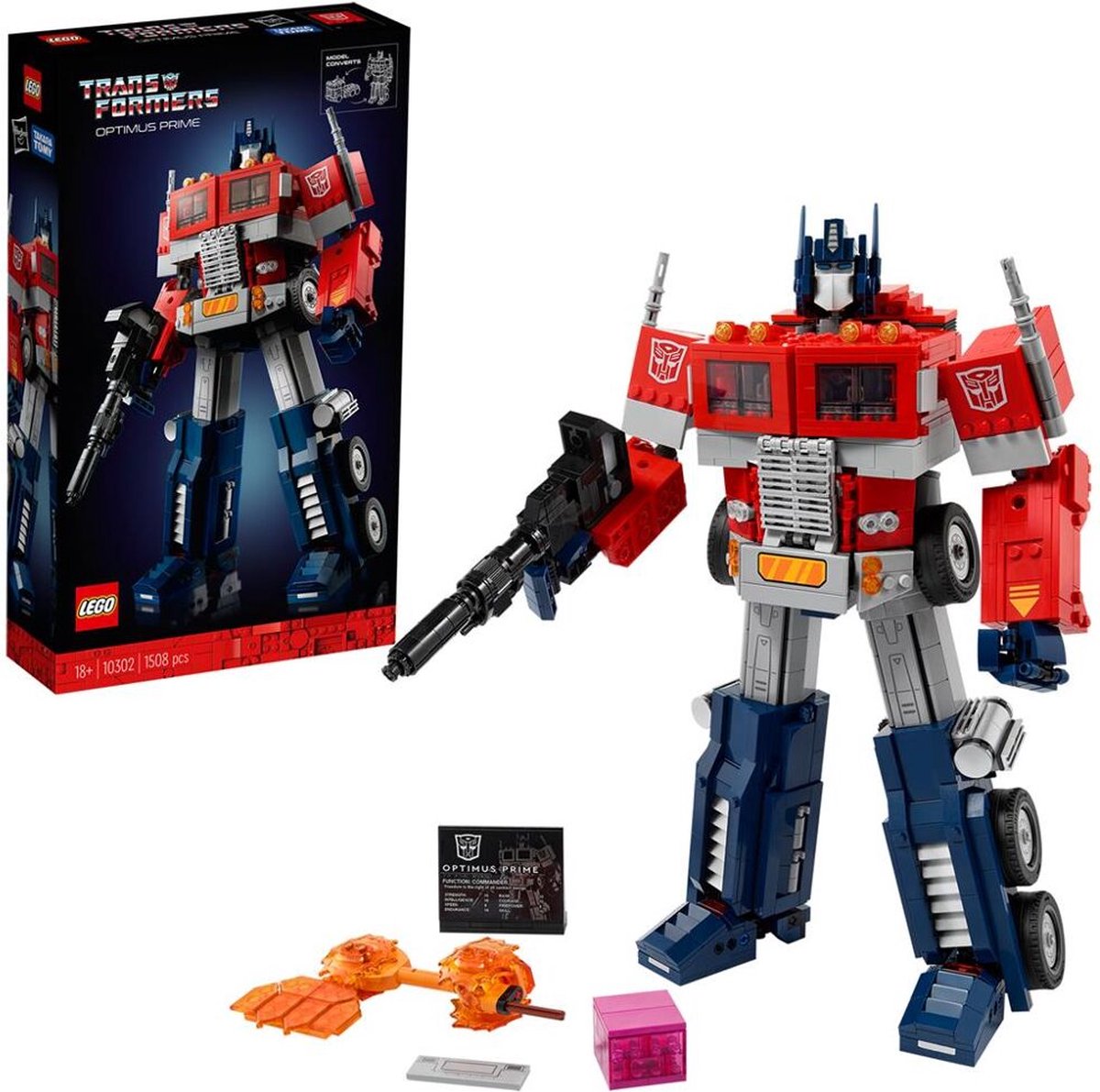LEGO ICONS 10302 Optimus Prime Transformer Bouwset