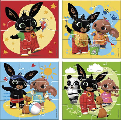 Bambolino Bing 4-in-1 Kinderpuzzelset - 4x6x9x16 Stuks