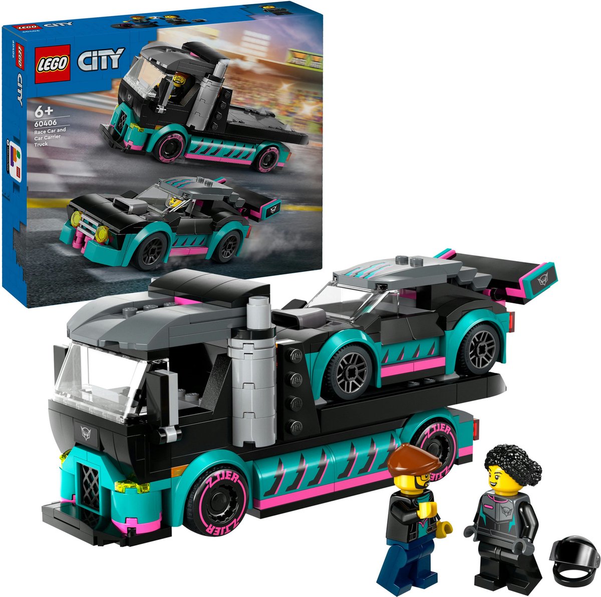 LEGO City Racewagen en Transportvrachtwagen - 60406