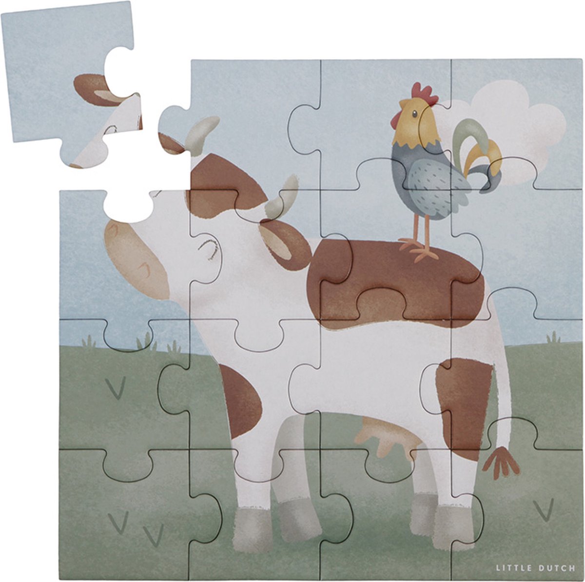 Little Dutch - 4-in-1 Puzzel Little Farm FSC