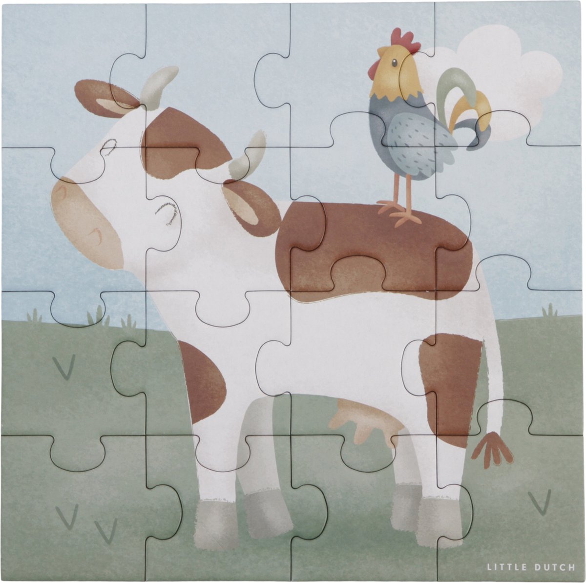 Little Dutch - 4-in-1 Puzzel Little Farm FSC