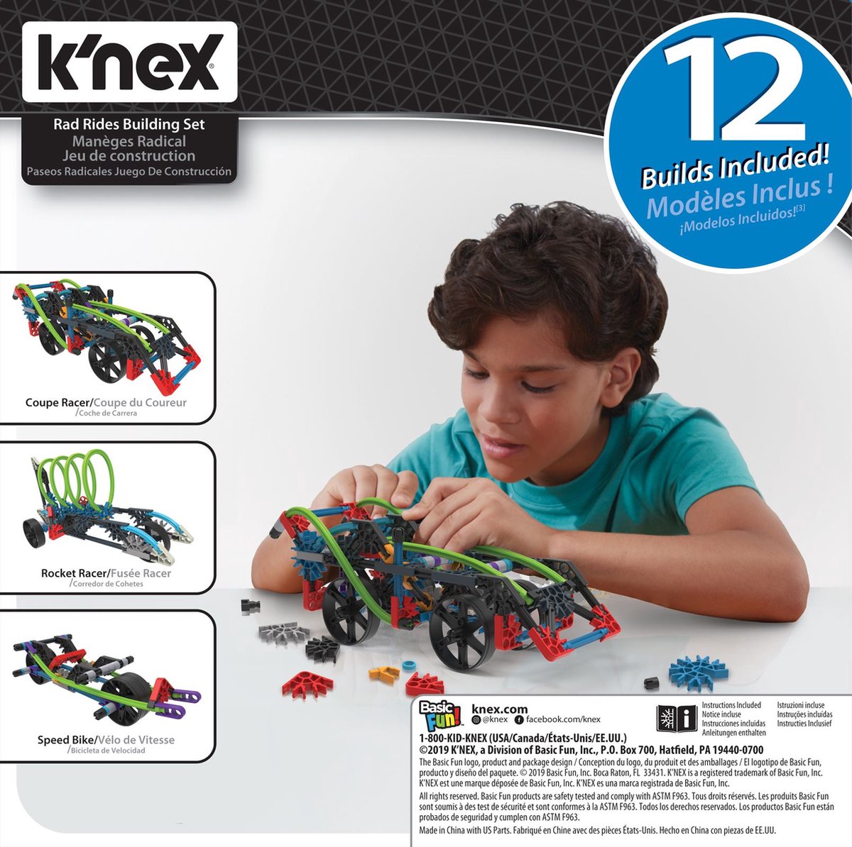 K'NEX Robuuste & Snelle Voertuigen Bouwset - 12 Modellen
