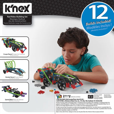 K'NEX Robuuste & Snelle Voertuigen Bouwset - 12 Modellen