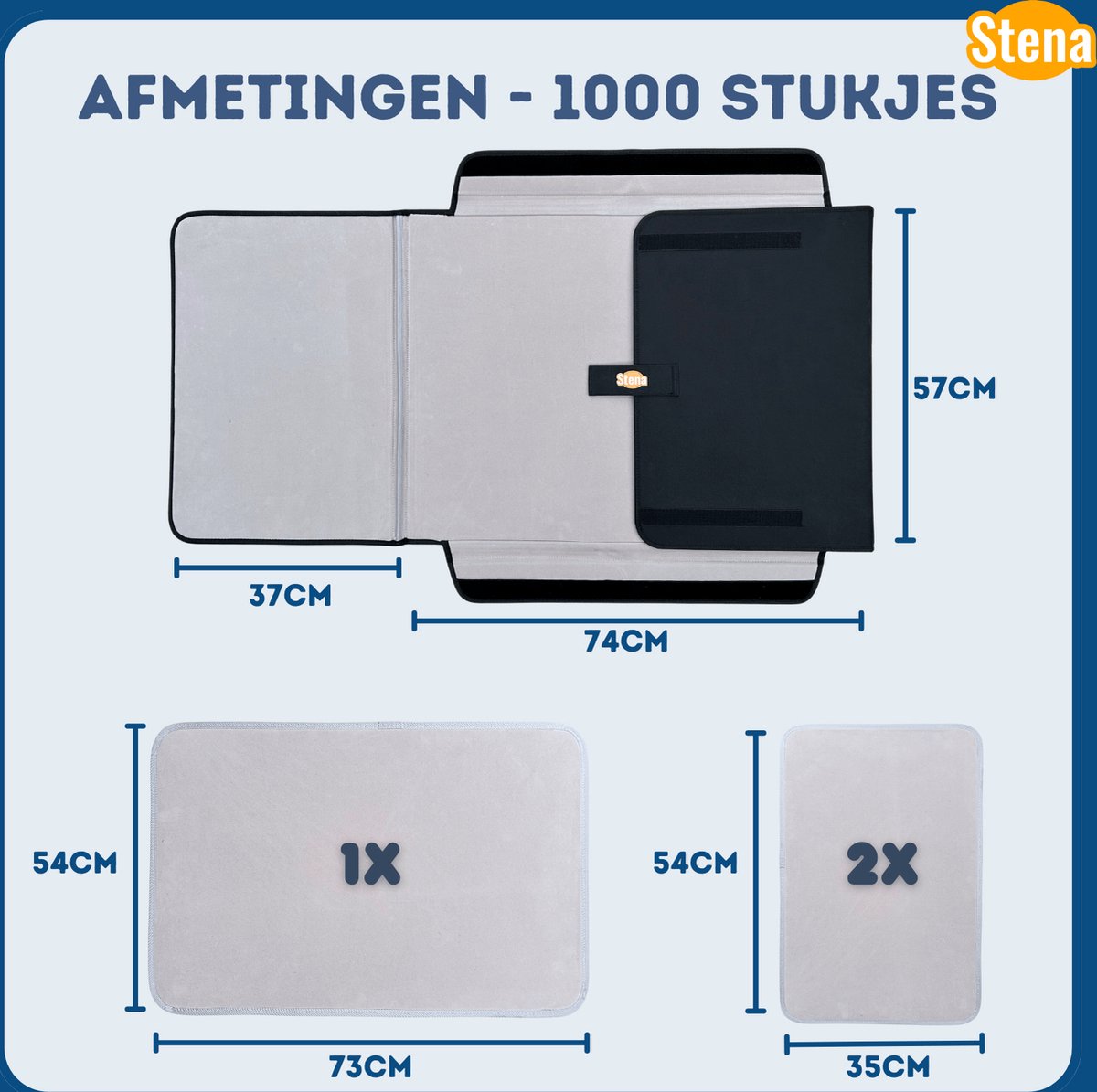 Stena Portapuzzle Deluxe 1000 Stukjes - 80x58cm