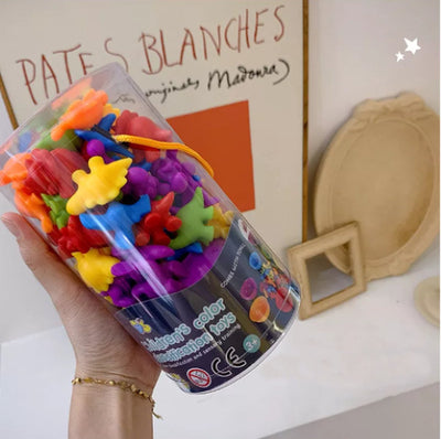 Sans marque Montessori Sorteerspel Dieren 17 × 9,5 cm