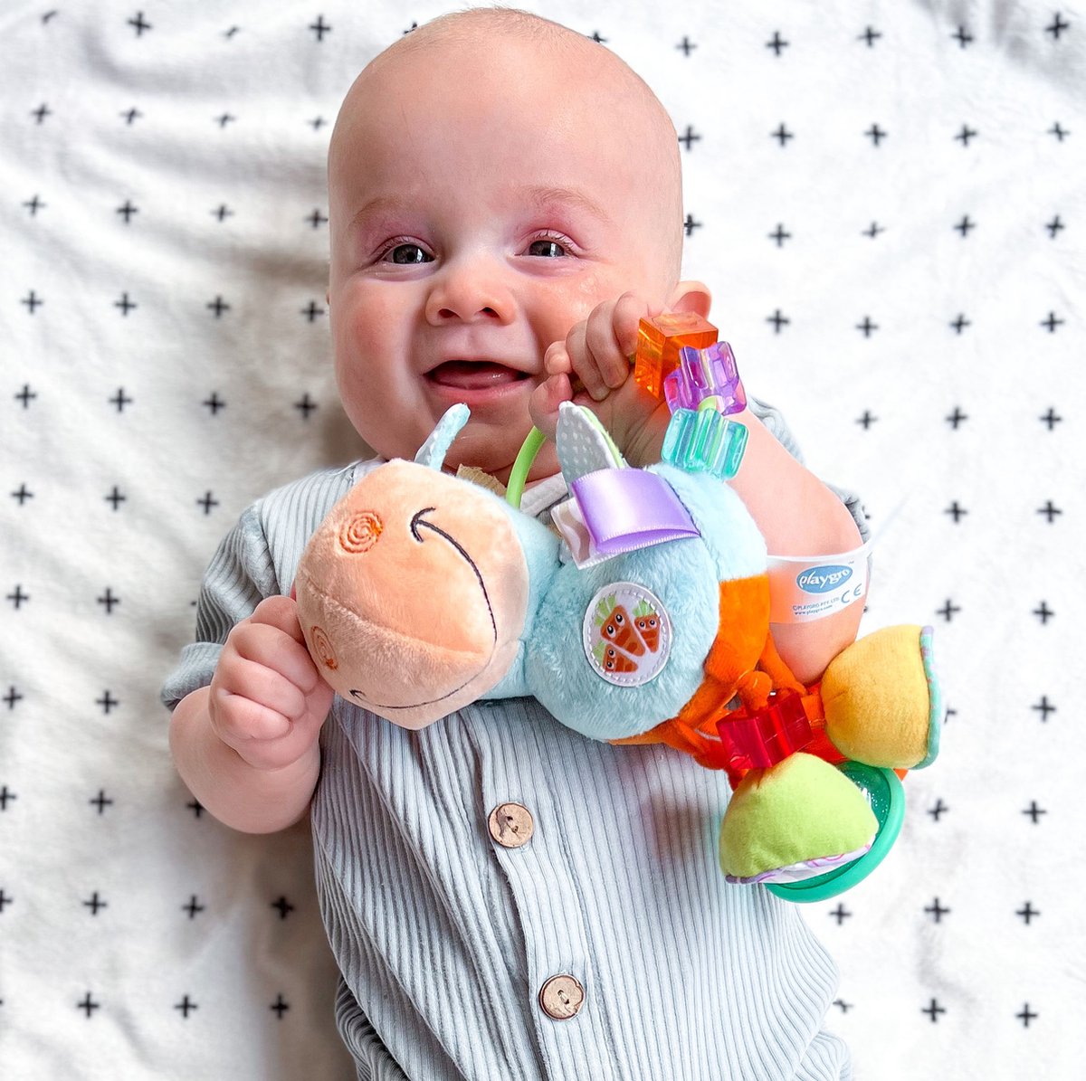 Playgro Clip Clop Activiteitenrammelaar - Blauw