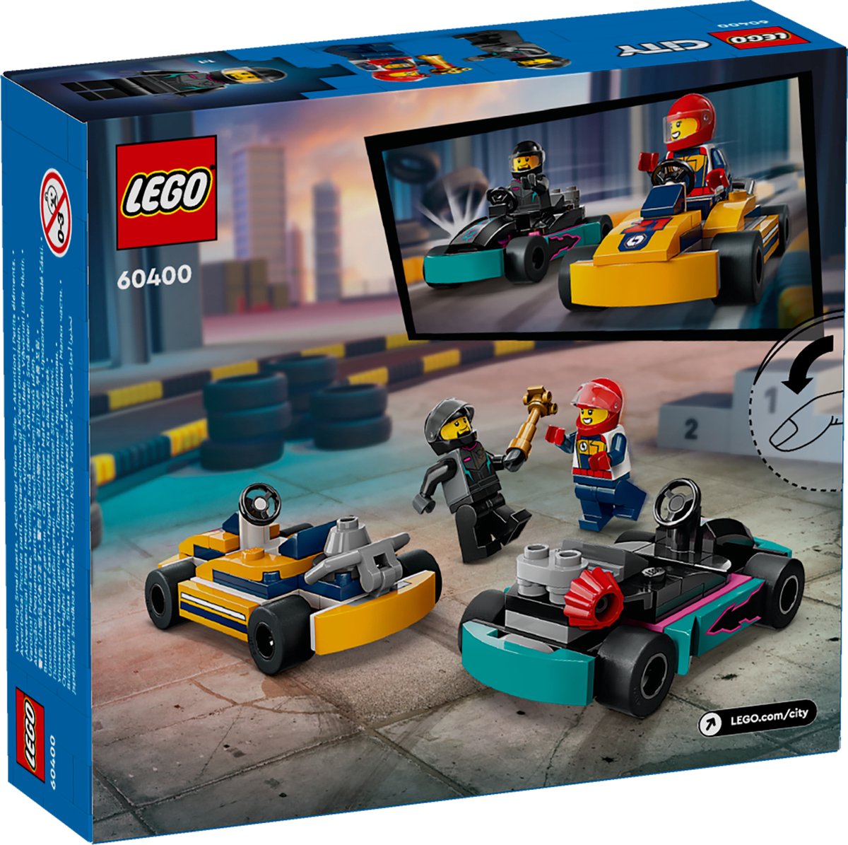 LEGO City Karts en Coureurs Speelset - 60400