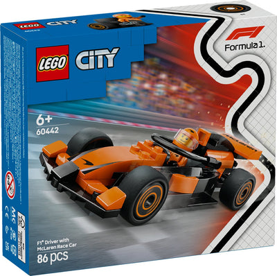 LEGO City McLaren F1 Racewagen met Piloot - 60442