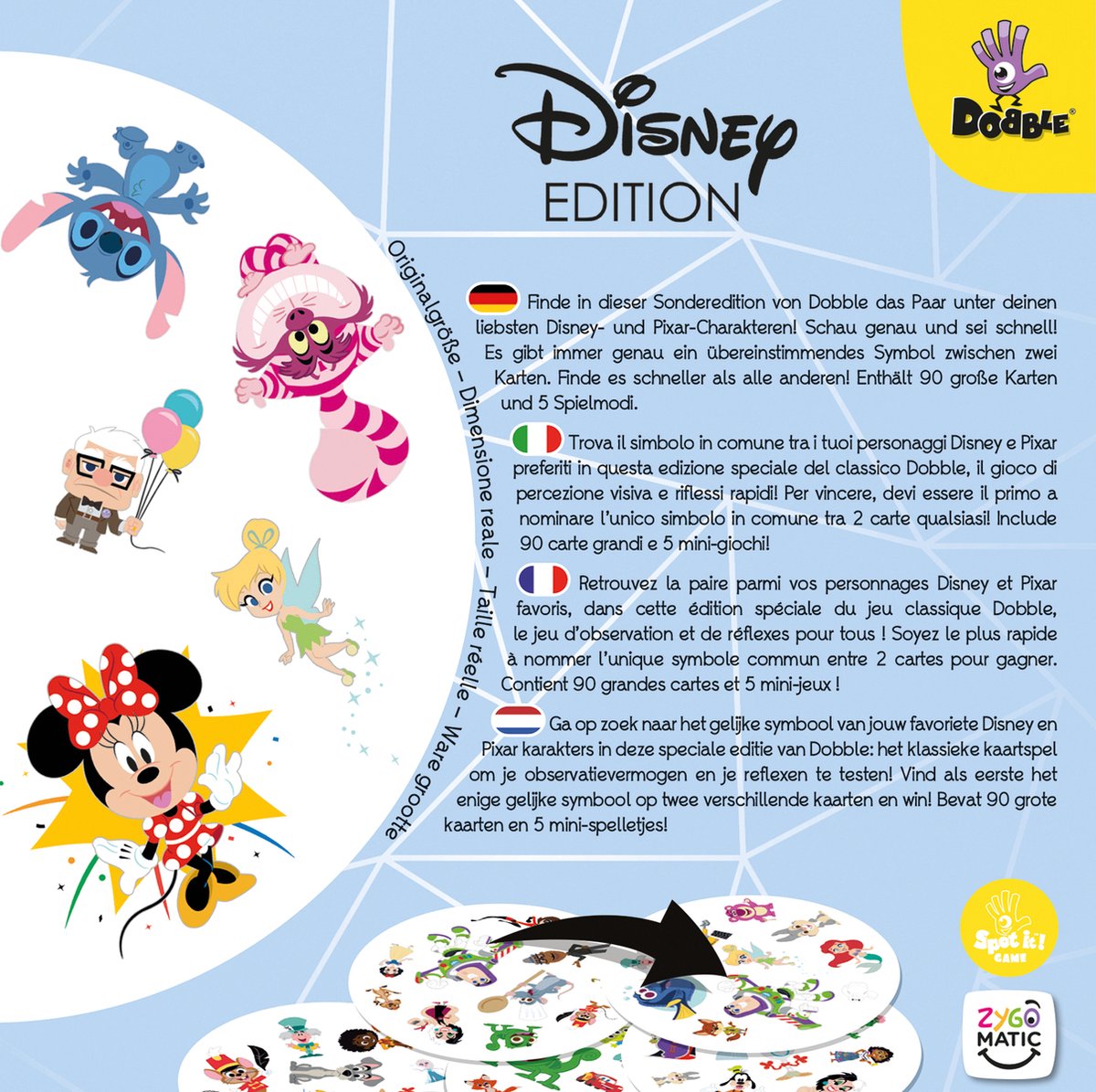 Zygomatic Dobble Disney 100 Jaar Wonder Kaartspel