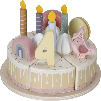 Little Dutch Houten Verjaardagstaart Roze FSC