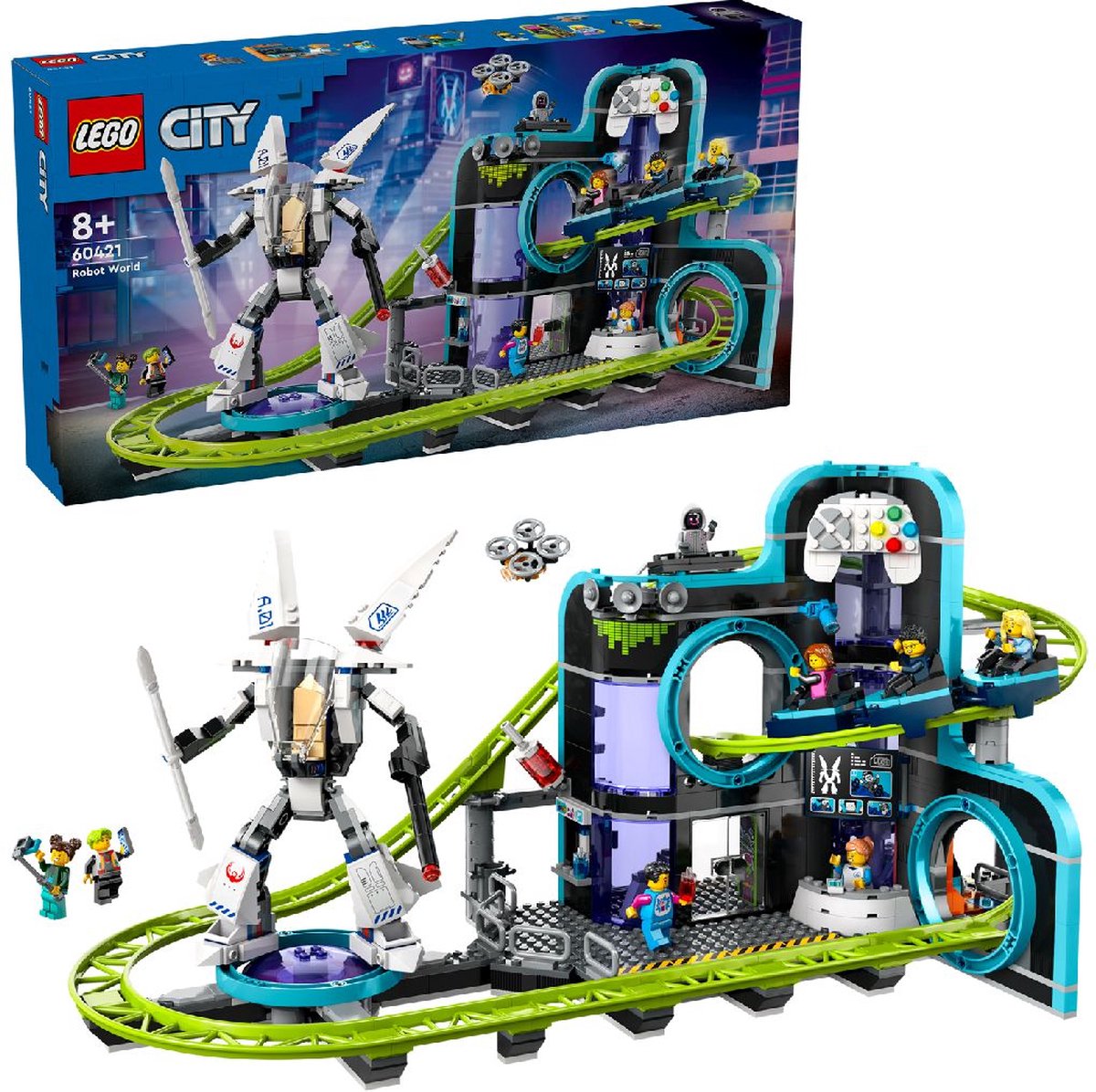 LEGO City Achtbaan in Robotwereld - 60421