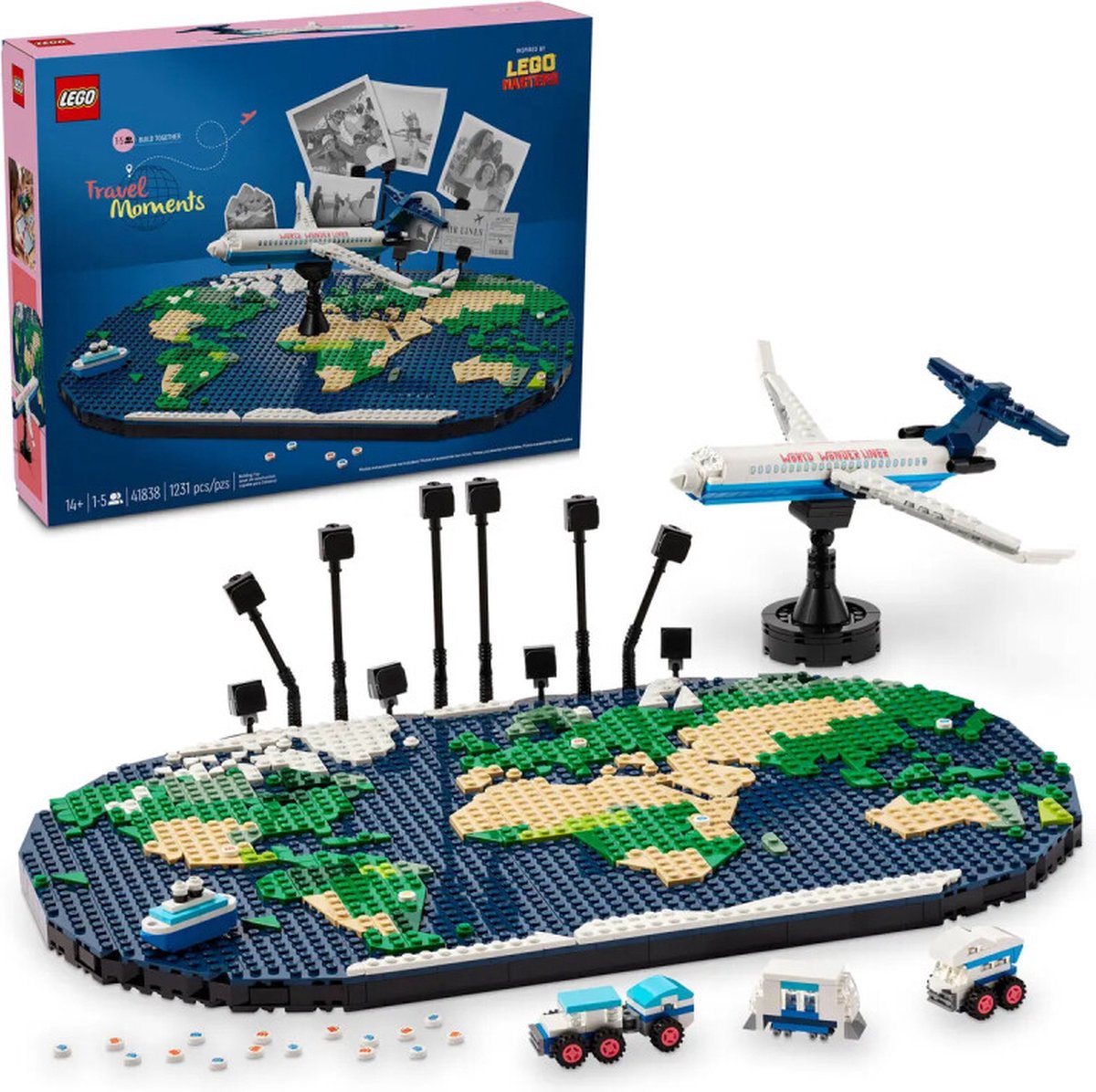 LEGO Holiday Memories Wereldkaart Bouwset - 41838