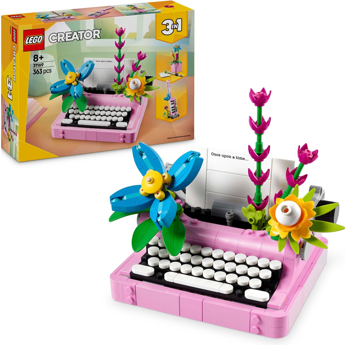 LEGO Creator 3in1 Typemachine met Bloemen - 31169