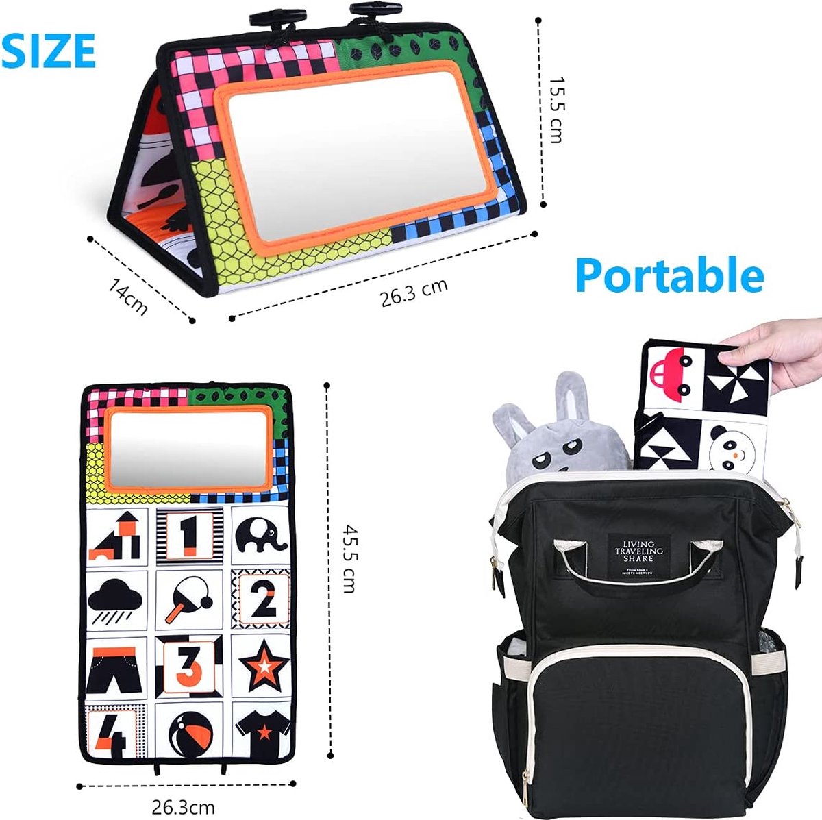 Sans Marque Baby's Eerste Speelboek Look and Crisp