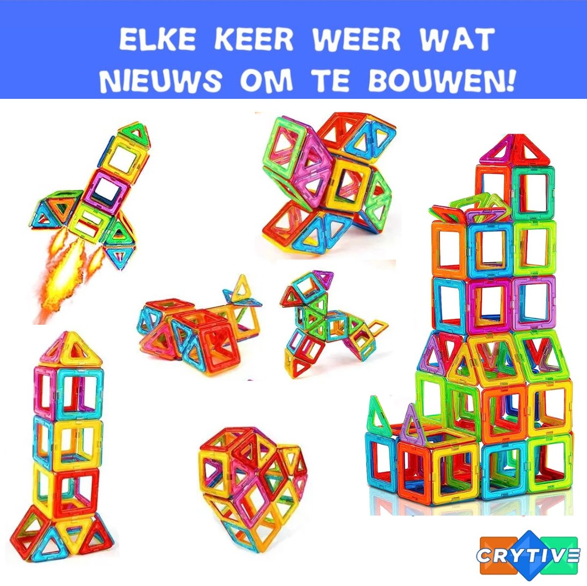 CRYTIVE Magnetisch Speelgoed Set - 40 Stuks