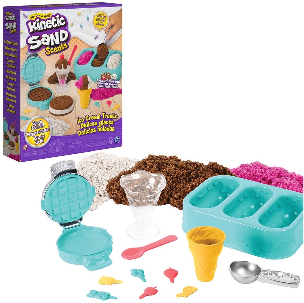 Kinetic Sand Geurend IJstraktatie Speelset - 6059742