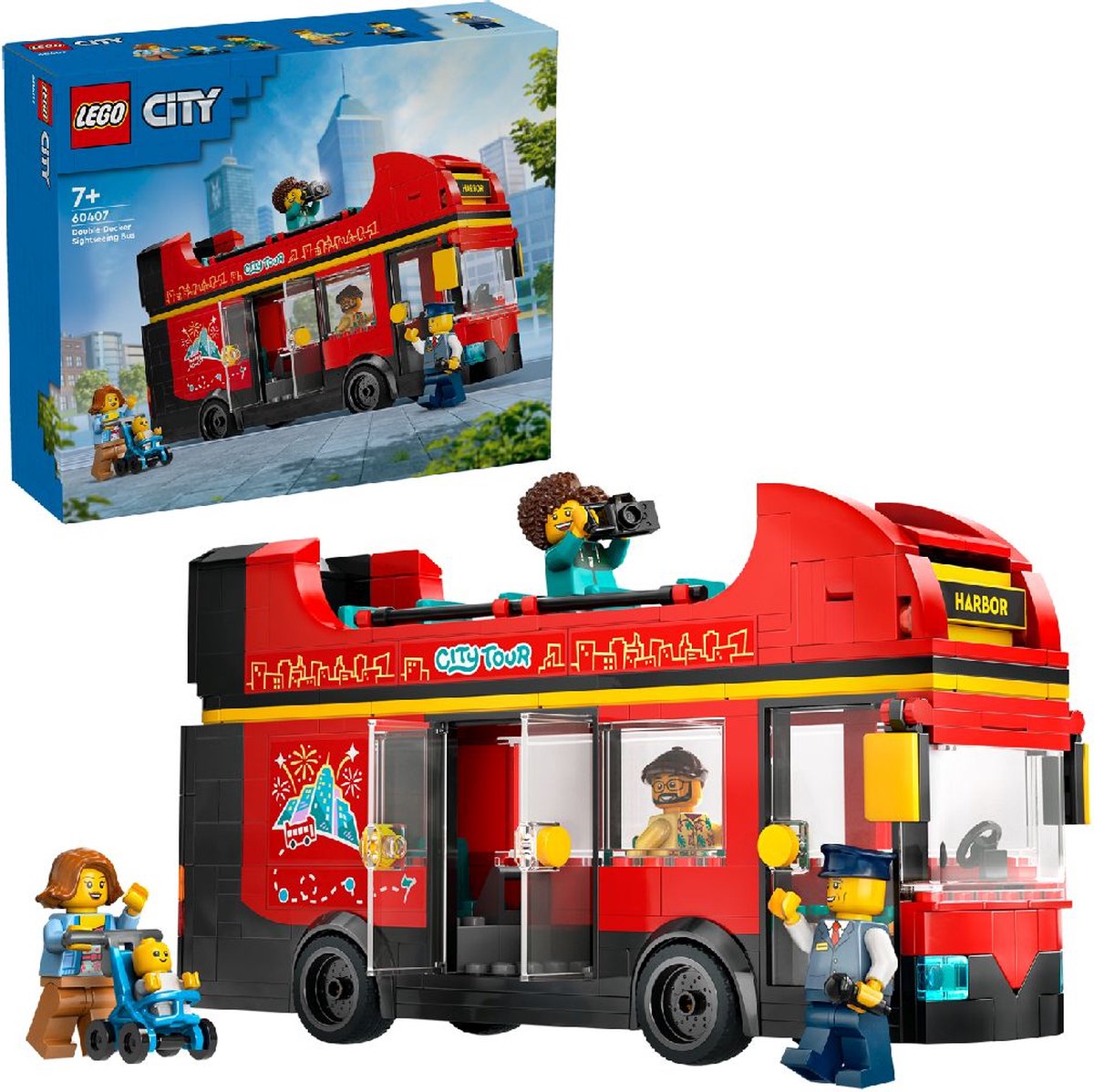 LEGO City Rode Dubbeldekker Toeristenbus - 60407